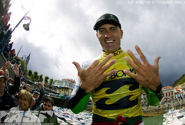 Kelly Slater nine times ASP World Champion